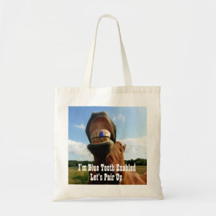 Bolso De Tela Caballo habilitado para diente azul