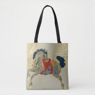 Bolso De Tela Caballo Imperial Dorado