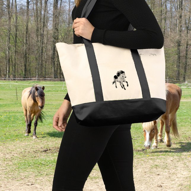Bolso De Tela Caballo islandés en movimiento (Subido por el creador)