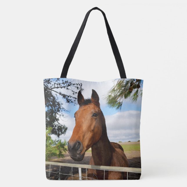 Bolso De Tela Caballo llamado Tulip, (Reverso)
