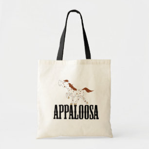 Bolso De Tela Caballo MELADO y BLANCO manchado ROJO del