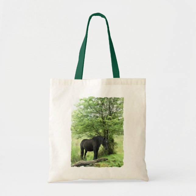 BOLSO DE TELA CABALLO NEGRO (Frente)