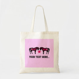 Bolso De Tela Caballo personalizado femenino rosado