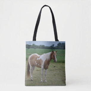 Bolso De Tela Caballo Pintado Tobiano