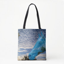 Caballo pintado y cielo temprano por la mañana en 