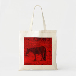 Bolso De Tela Caballo Rojo