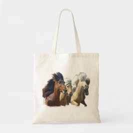 Bolso De Tela Caballos islandeses