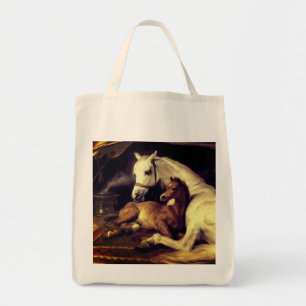Bolso De Tela Caballos Landseer