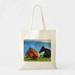 Bolso De Tela Caballos Moody Mountain: Un Viaje de Arte Refinado
