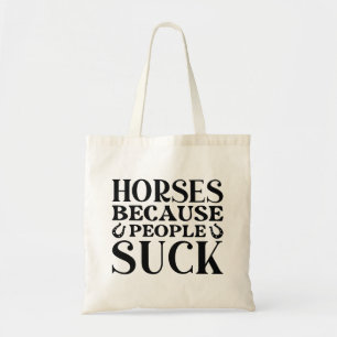 Bolso De Tela Caballos Porque La Gente Apesta