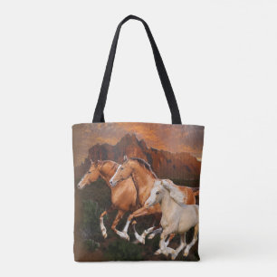 Bolso De Tela Caballos salvajes de Arizona