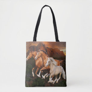 Bolso De Tela caballos salvajes de Arizona