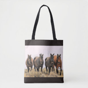 Bolso De Tela Caballos salvajes McCullough Peaks