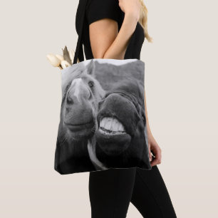 Bolso De Tela Caballos sonrientes de las imágenes el   de Getty