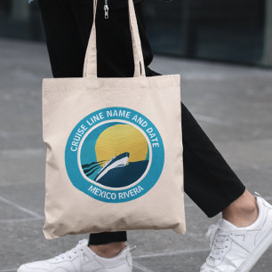 Bolso De Tela Cabaña de crucero redonda personalizada