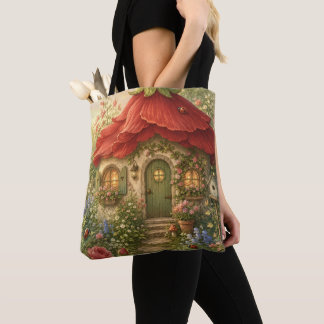 Bolso De Tela Cabaña de la Flor de la Mariquita