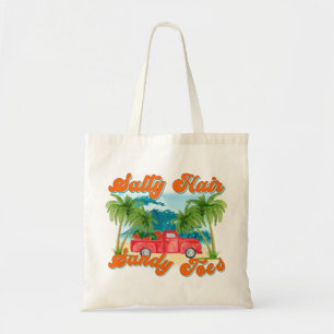 Bolso De Tela Cabello salado, sandy dedos   Isla Tropical
