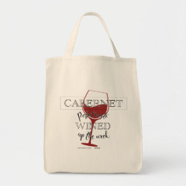 Bolso De Tela Cabernet -- Perfect to WINED up the week. 