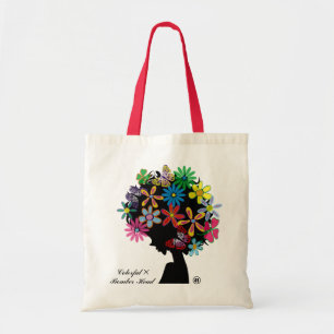 Bolso De Tela Cabeza colorida del bombardero del ×