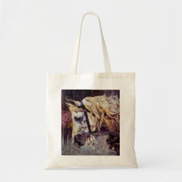 Bolso De Tela Cabeza de caballo blanco (por Giovanni Boldini)
