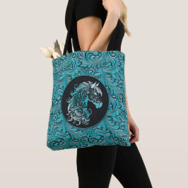 Bolso De Tela Cabeza de caballo de cuero con herramientas de cue