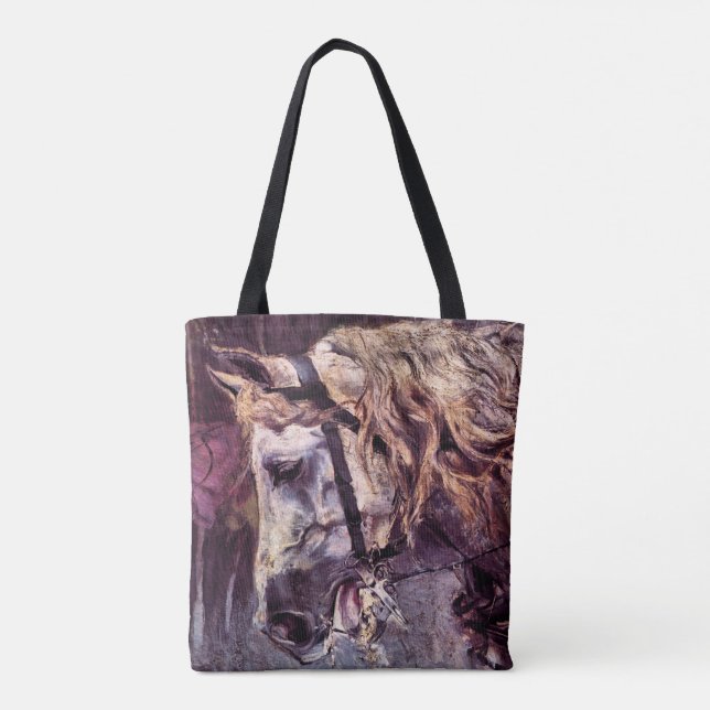 Bolso De Tela Cabeza de caballo por Giovanni Boldini, Arte Vinta (Reverso)