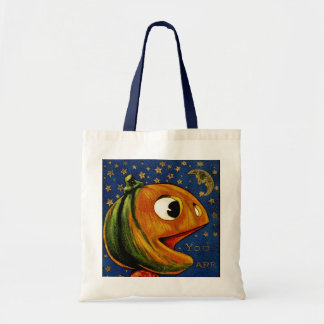 Bolso De Tela Cabeza de calabaza de vintage