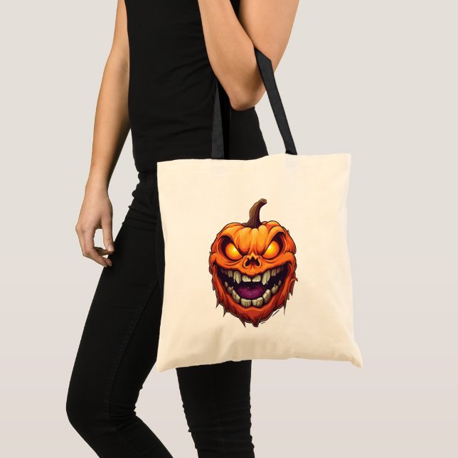 Bolso De Tela Cabeza de calabaza siniestra (Anverso (producto))