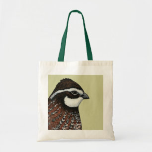 Bolso De Tela Cabeza de cubeta blanco Bobwhite