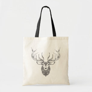 Bolso De Tela Cabeza de cuernos inspirada de los ciervos
