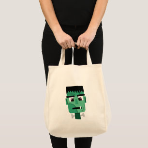 Bolso De Tela Cabeza de Frankenstein Monster