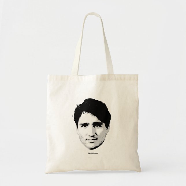Bolso De Tela Cabeza de Justin Trudeau del primer ministro - (Frente)
