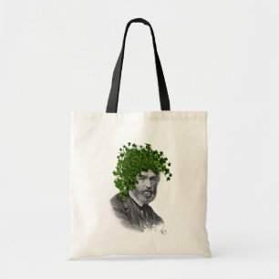 Bolso De Tela Cabeza de la planta de marfil