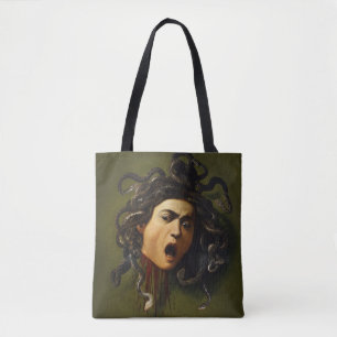Bolso De Tela Cabeza de Medusa Caravaggio pintando cuadros de mi