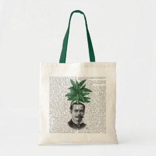 Bolso De Tela Cabeza de planta evergreen china
