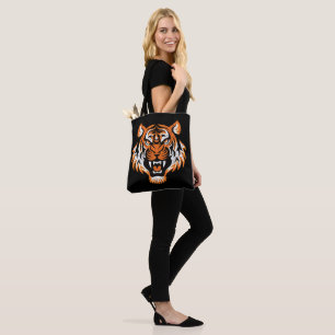 Bolso De Tela Cabeza de tigre