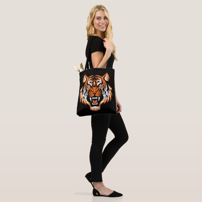 Bolso De Tela Cabeza de tigre (Puesto)