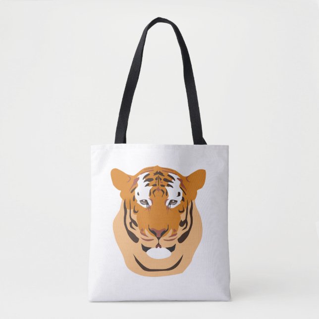 Bolso De Tela Cabeza de tigre (Anverso)