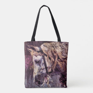 Bolso De Tela Cabeza de un Caballo por Giovanni Boldini, Arte An