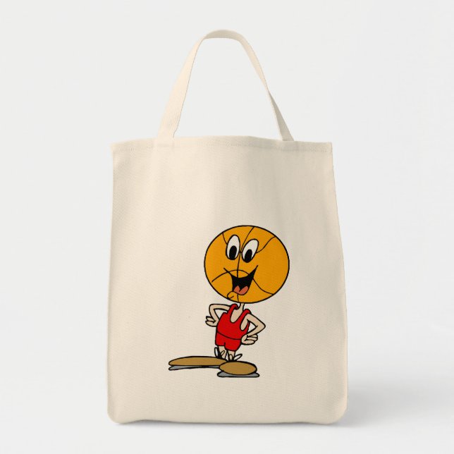 Bolso De Tela cabeza del baloncesto (Frente)