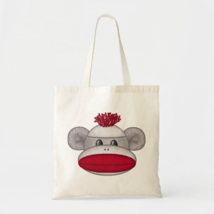 Bolso De Tela Cabeza del mono del calcetín
