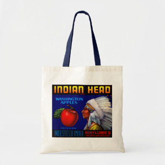 Bolso De Tela Cabeza india de Washington manzanas