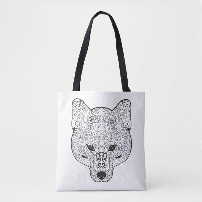 Bolso De Tela Cabeza inspirada 2 del Fox (Anverso)