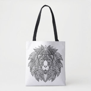 Bolso De Tela Cabeza inspirada 9 del león
