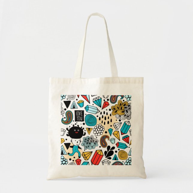 Bolso De Tela Cabeza loca (Frente)