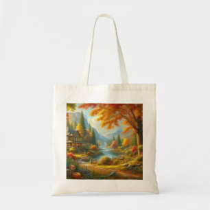 Bolso De Tela Cabina Acogedora En El Bosque
