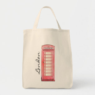 Bolso De Tela Cabina de teléfono británica roja - tote de