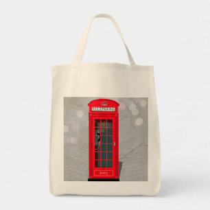 Bolso De Tela Cabina telefónica roja clásica de Londres con nomb