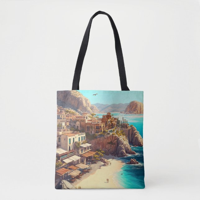 Bolso De Tela Cabo San Lucas (Anverso)