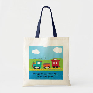 Bolso De Tela Caboose del tren de Choo Choo de los niños